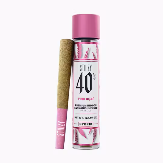 Photograph of product: 1g Pink Acai (Hybrid) Stiiizy 40's TH-oui:35% $20