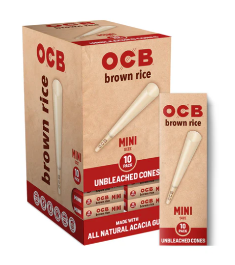 Photograph of product: OCB Brown Rice Cones Mini Size | 10pk