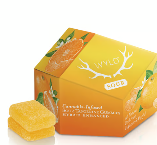 Photograph of product: Sour Tangerine Gummies | 100mg | 10ct (H)