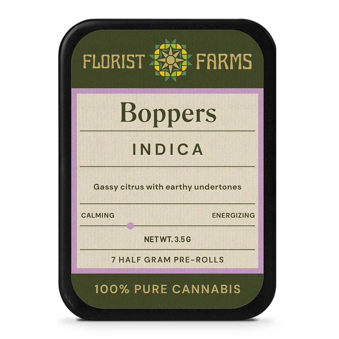 Photograph of product: Florist Farms - Boppers Pre Rolls - 7pk