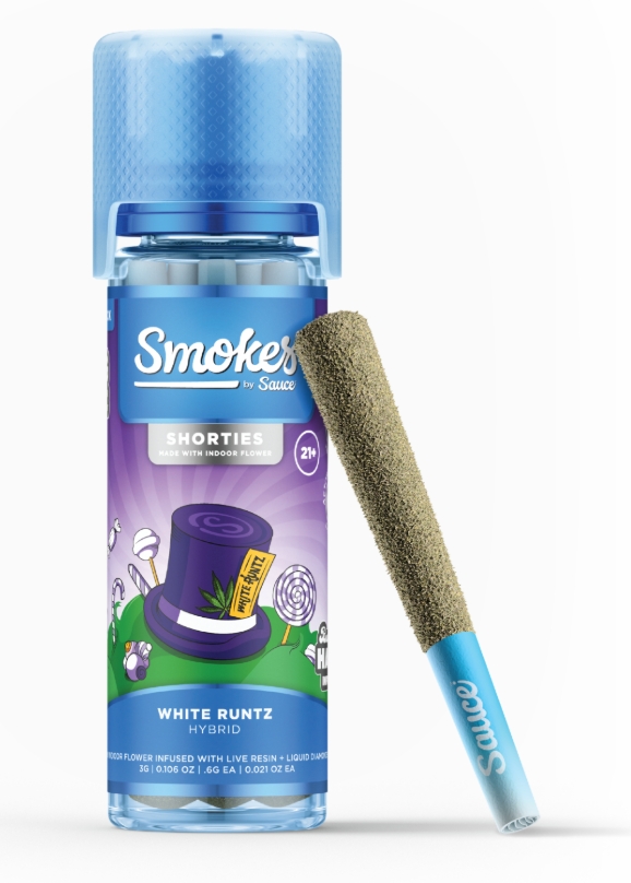 Photograph of product: Sauce Smokes Infused PreRoll Multi Pack - White Runtz