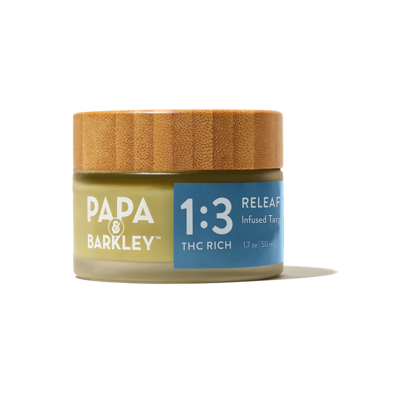 Photograph of product: Papa & Barkley | 1 CBD : 3 TH-oui | Releaf Balm | Topical | 1.7oz
