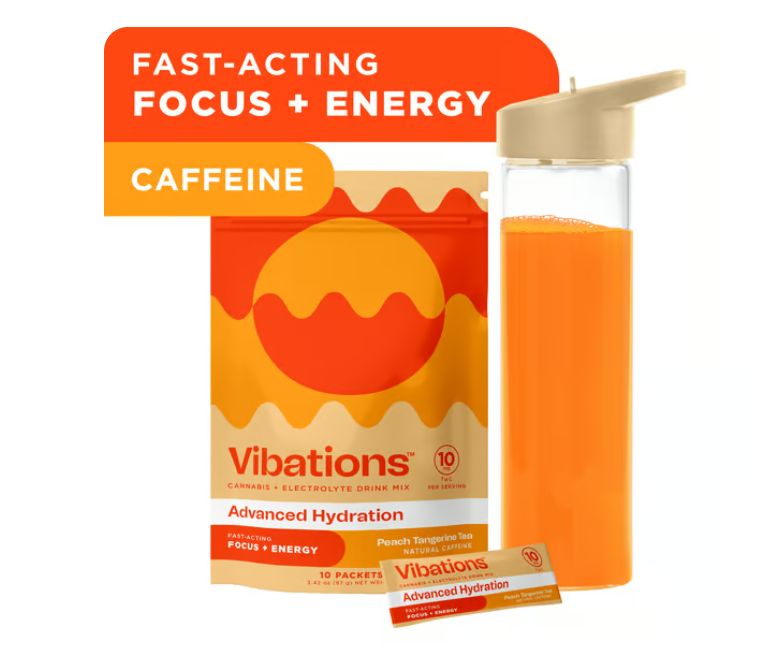 Photograph of product: Peach Tangerine Tea Mix 100mg (10-Pack | 10mg Each)