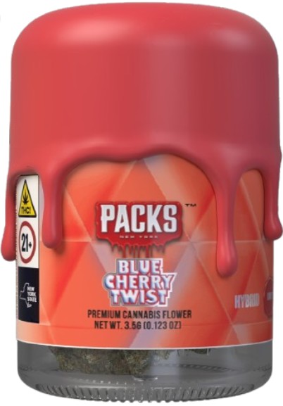 Photograph of product: Packs | Flower | Blue Cherry Twist - 3.5g