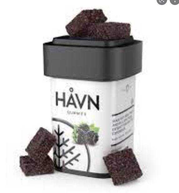 Photograph of product: Gummies | Blackberry 2:1 TH-oui:CBN | 5mg Per Serving |20pk
