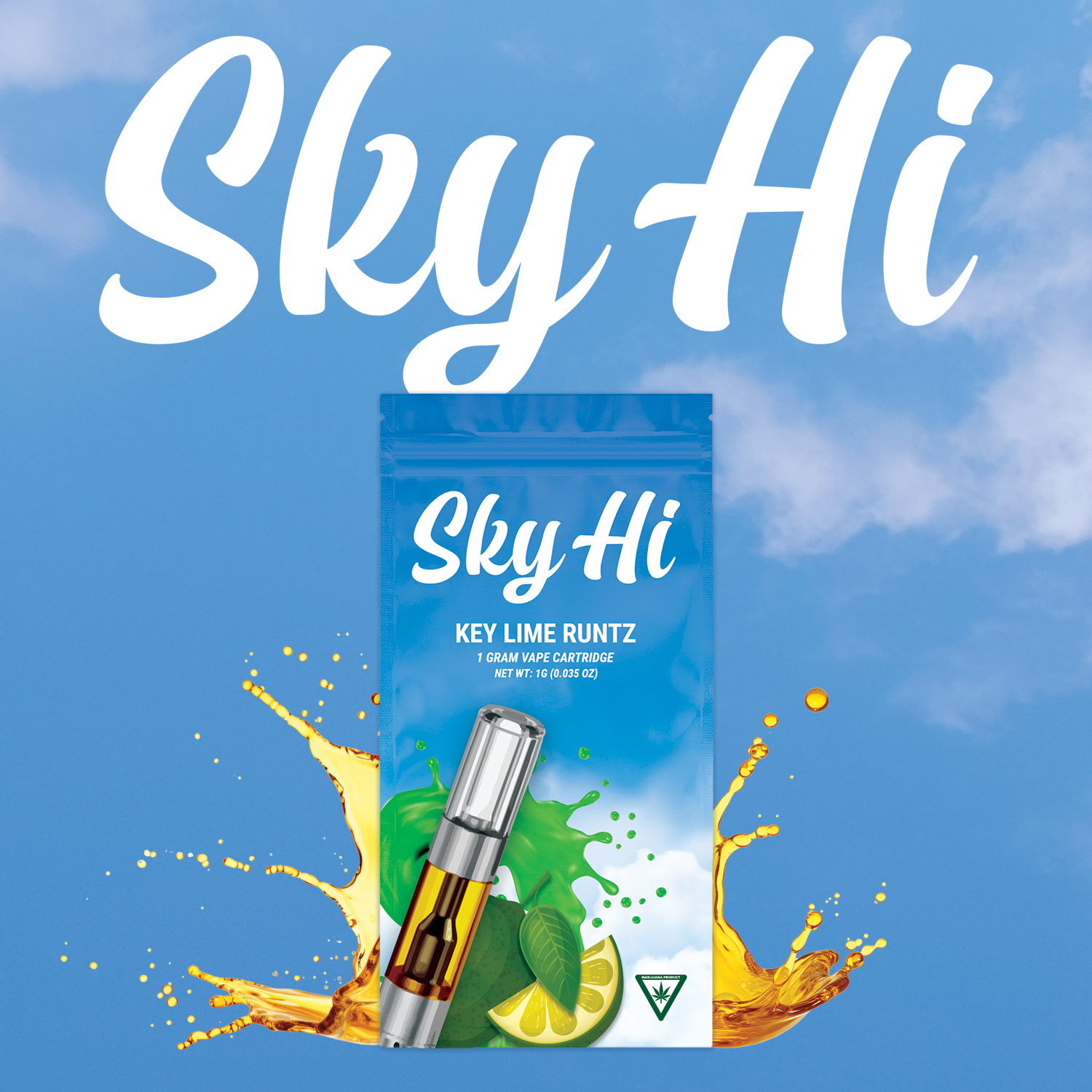 Photograph of product: Sky-HI Key Lime Runtz 1g Cart