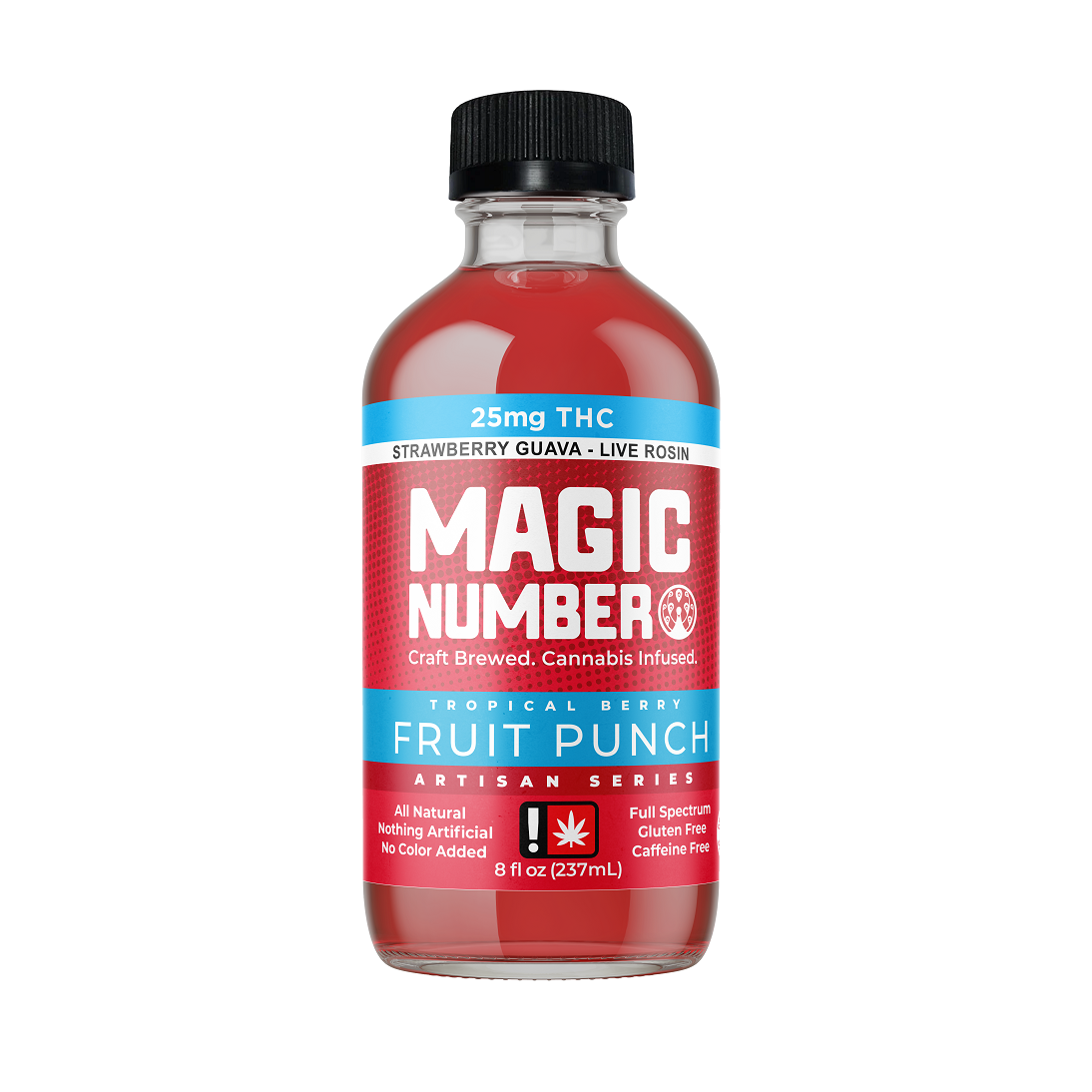 Photograph of product: Magic Number Fruit Punch 25mg