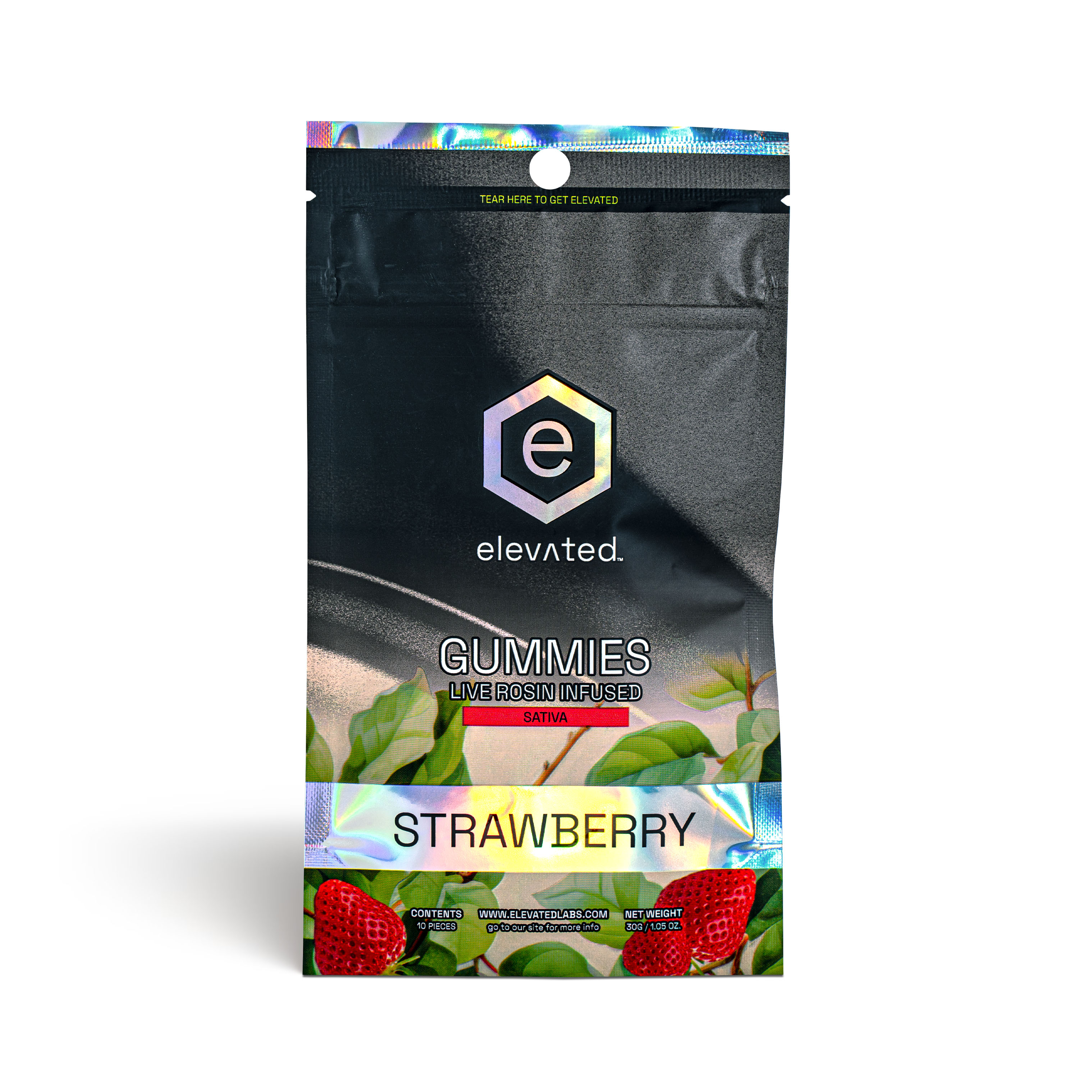 Photograph of product: Strawberry Rosin Gummies (Oui'd) - 100mg