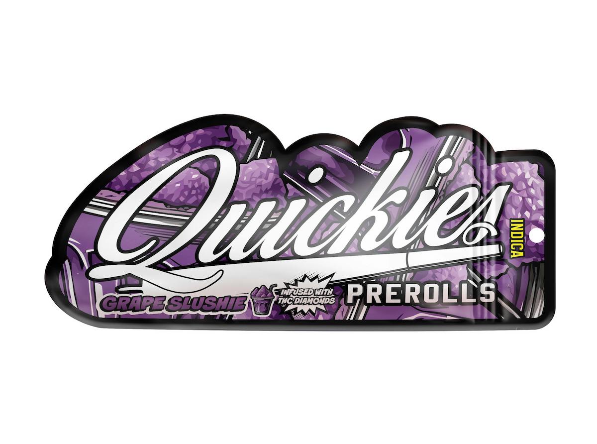 Photograph of product: 1g Grape Slushie (Oui'd) Diamond Infused TH-oui:40% $9 or 2/$15