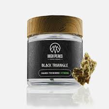 Photograph of product: High Peaks | Black Triangle | 3.5G Flower Jar