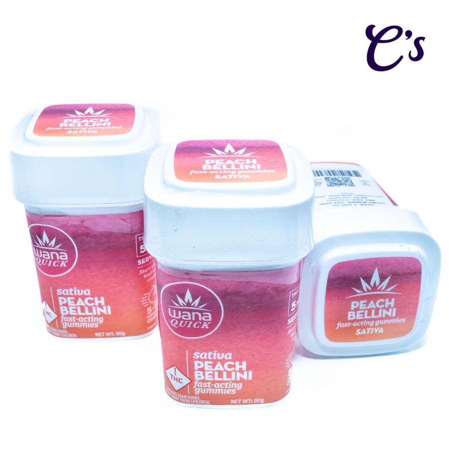 Photograph of product: Wana | Fast Acting (S) Peach Bellini 100mg