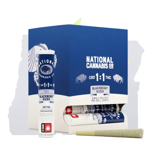 Photograph of product: NC-1G Infused PR-1:1 Blackberry Kush