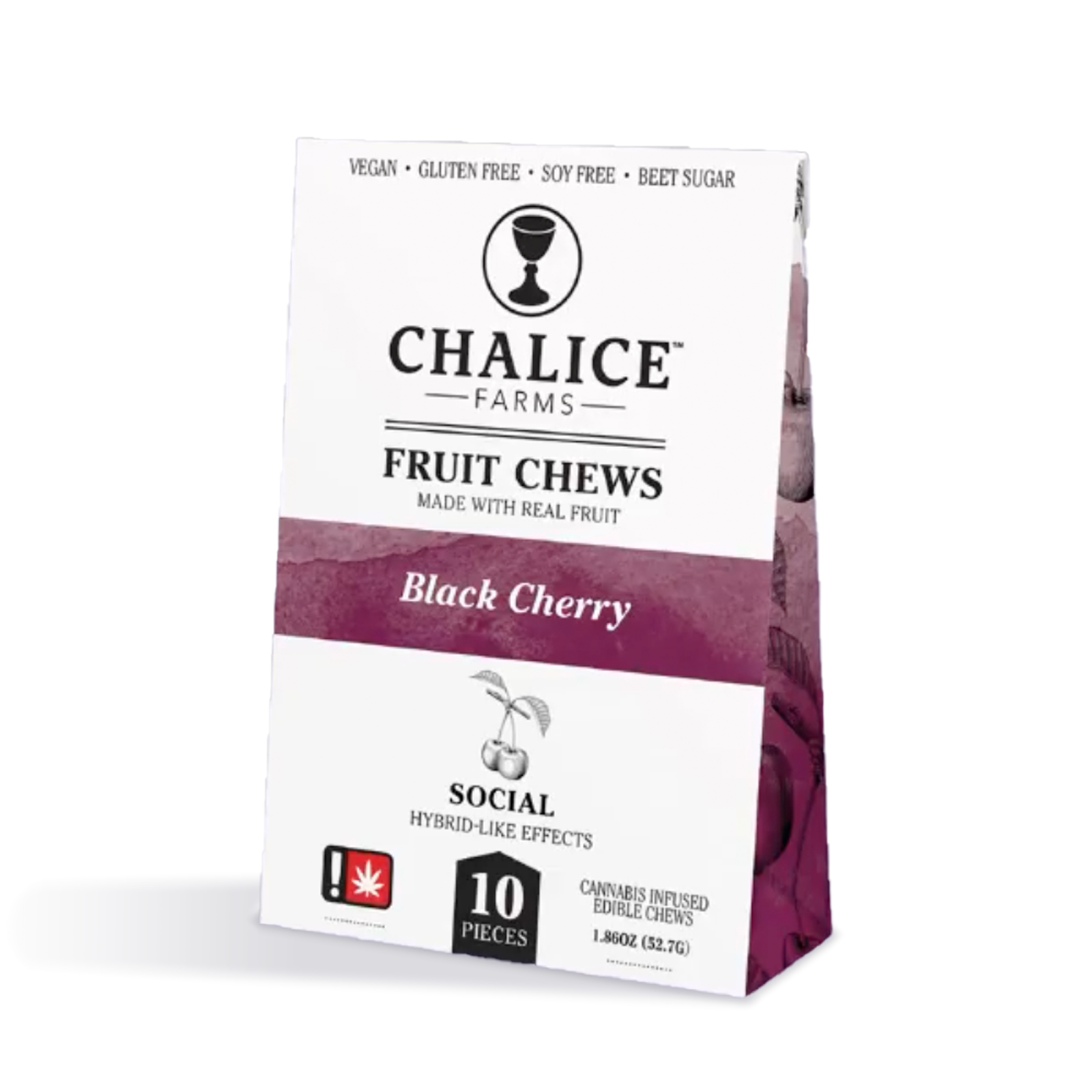 Photograph of product: Black Cherry Fruit Chews 10-pack