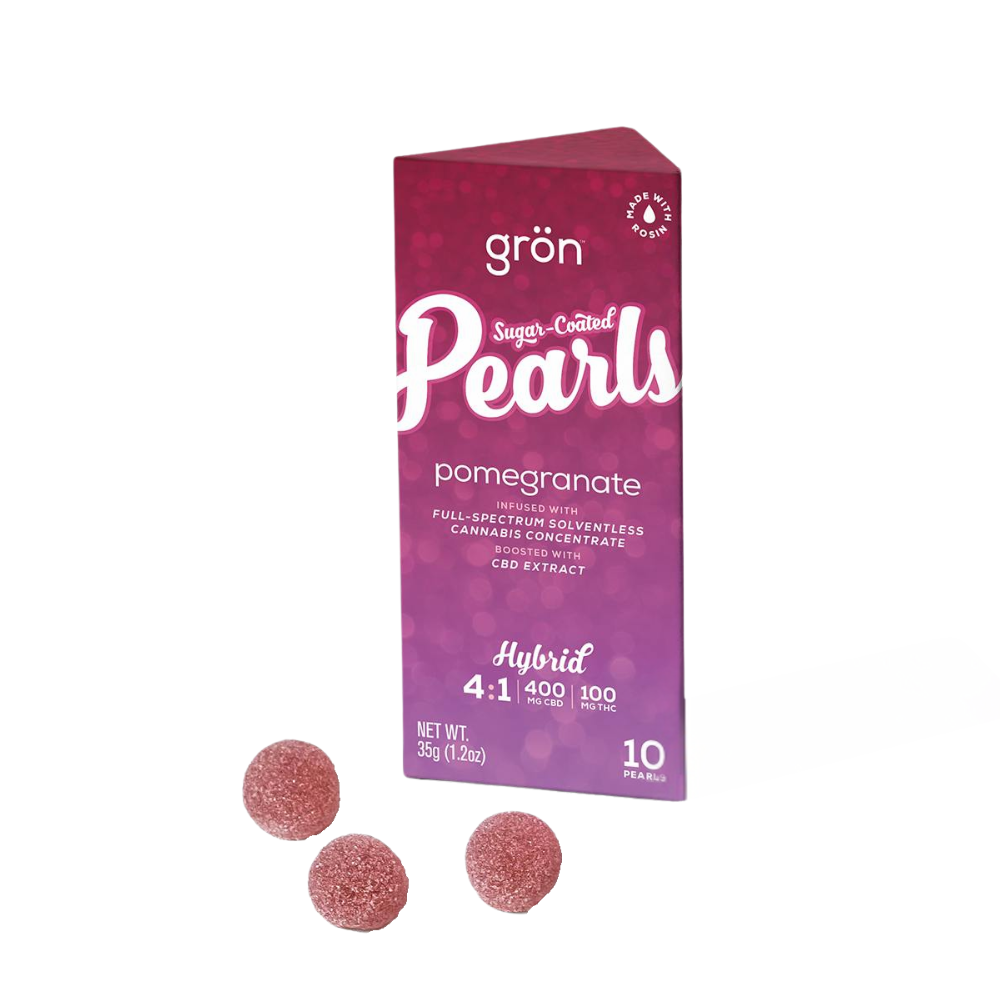 Photograph of product: POMEGRANATE PEARLS (4:1 CBD:TH-oui)