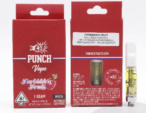 Photograph of product: PUNCH EXTRACTS - VAPE (DISTILLATE) - - INDICA - FORBIDDEN FRUIT