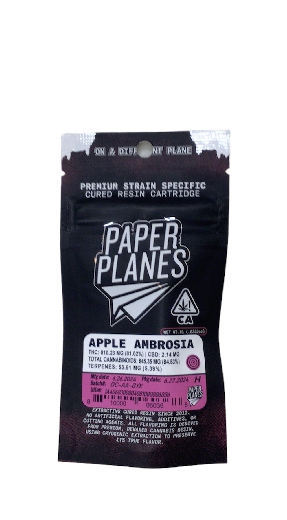 Photograph of product: Paper Planes- Apple Ambrosia