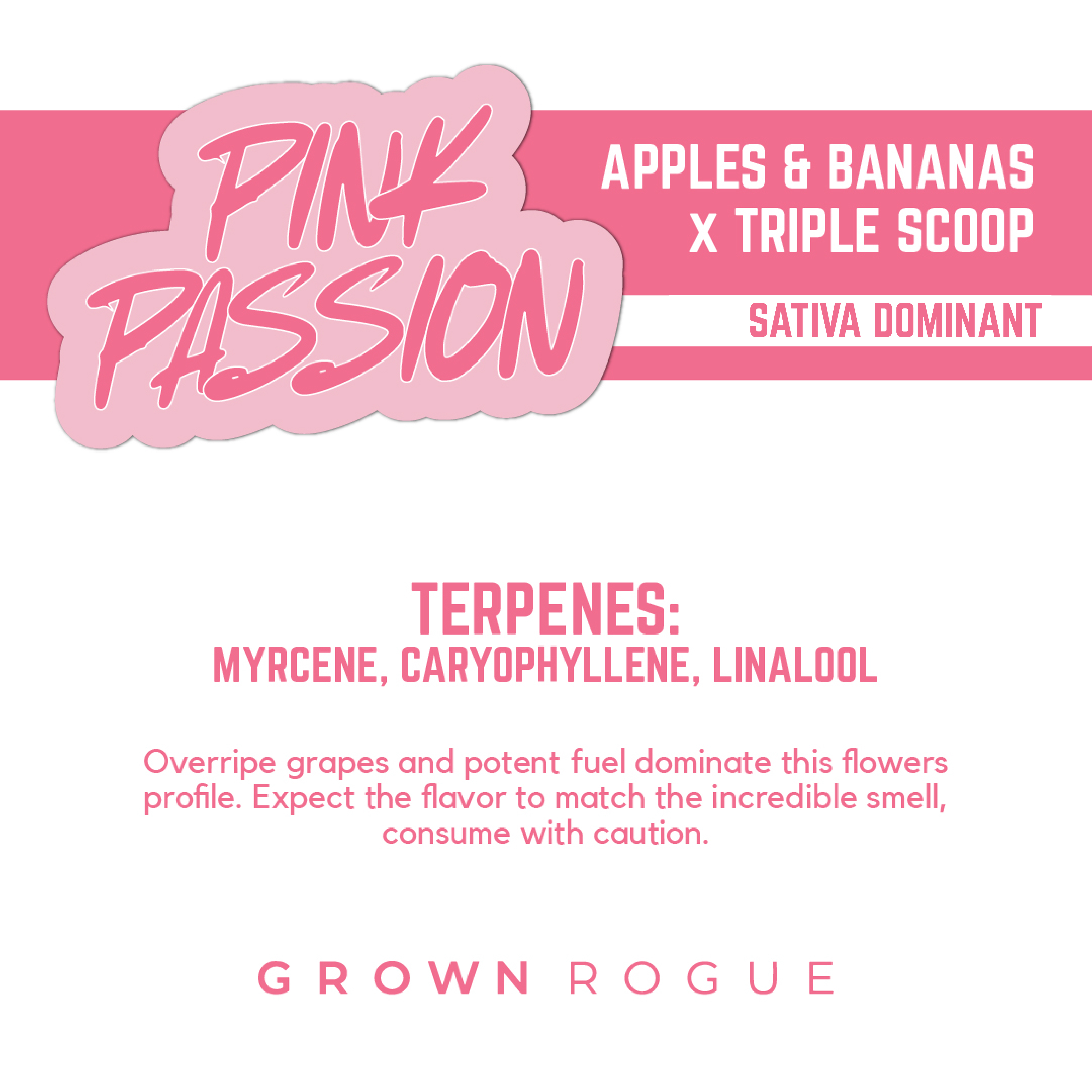 Photograph of product: Grown Rogue Reserve Flower 3.5g- Pink Passion Fruit