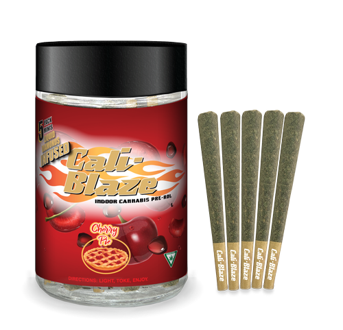 Photograph of product: Cali-Blaze - Cherry Pie Infused Pre-Rolls 5pk 3.5g
