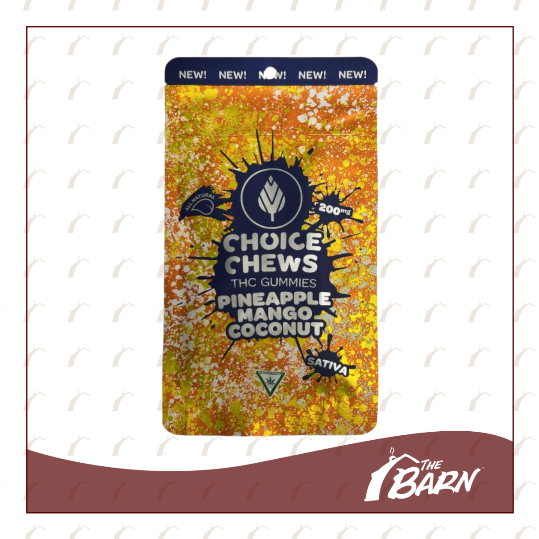 Photograph of product: Choice 200mg Gummies - (S) Pineapple Mango Coconut - REC