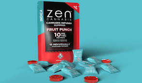 Photograph of product: Fruit Punch Hybrid Nano Gummy 2-Pack | 2x50mg | Zen Oui'd