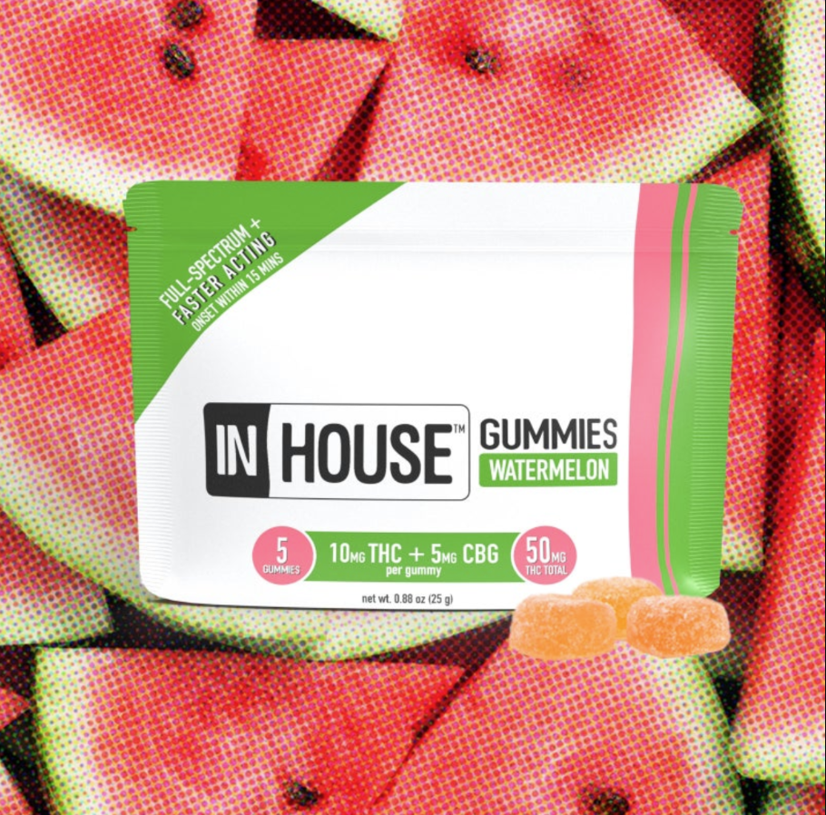 Photograph of product: Watermelon 2:1 CBG Gummies (10pk)
