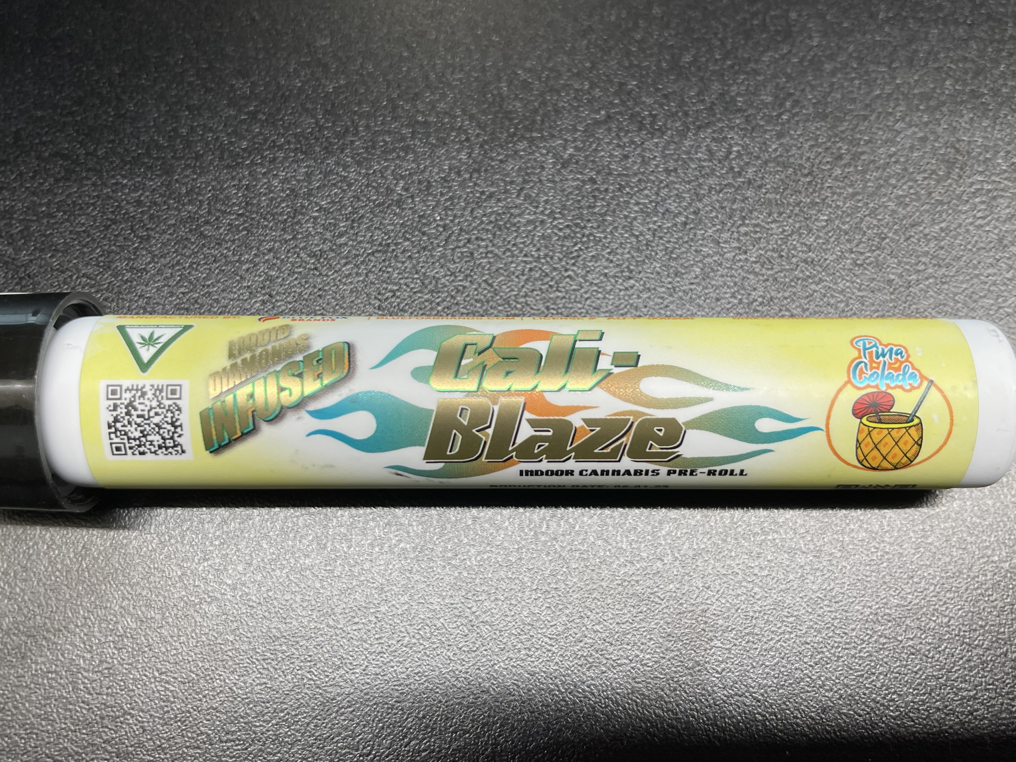 Photograph of product: Cali-Blaze - Infused Pre-Roll - Pina Colada
