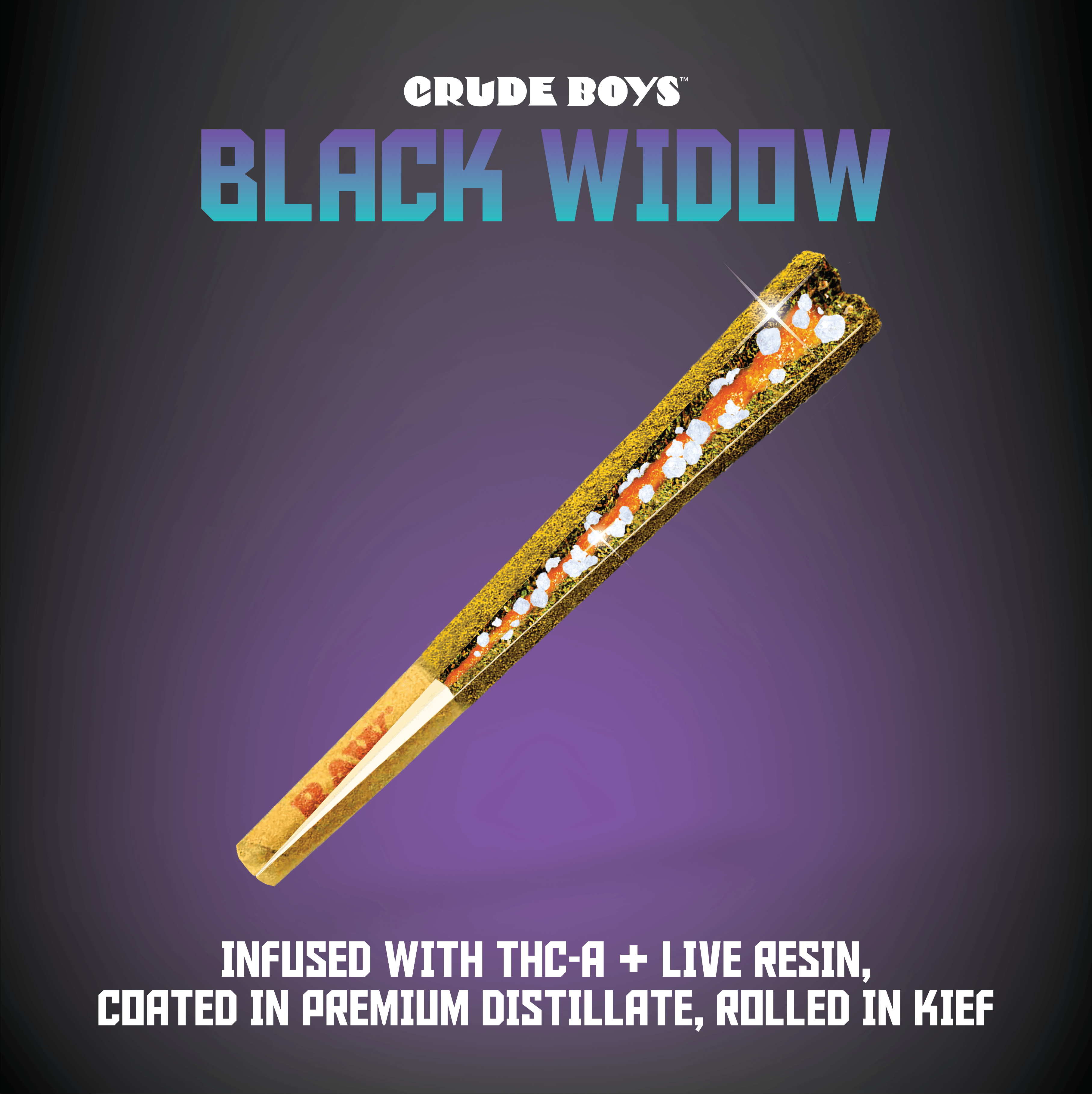 Photograph of product: Crude Boys - Black Widows - Hotlanta
