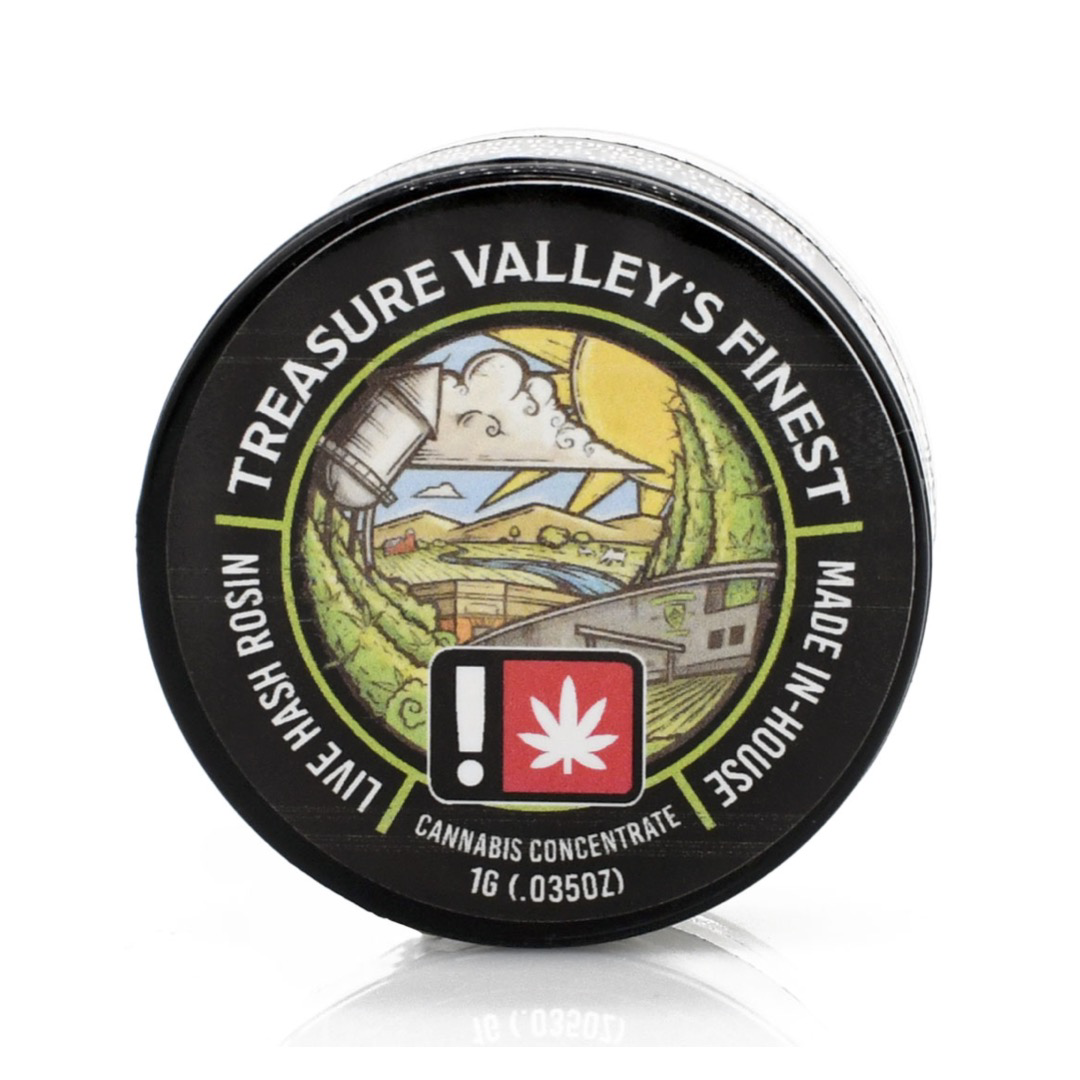 Photograph of product: Treasure Valley's Finest! 2g GOVERNMENT OASIS Premium Cold Cure Live au chocolat Rosin Badder