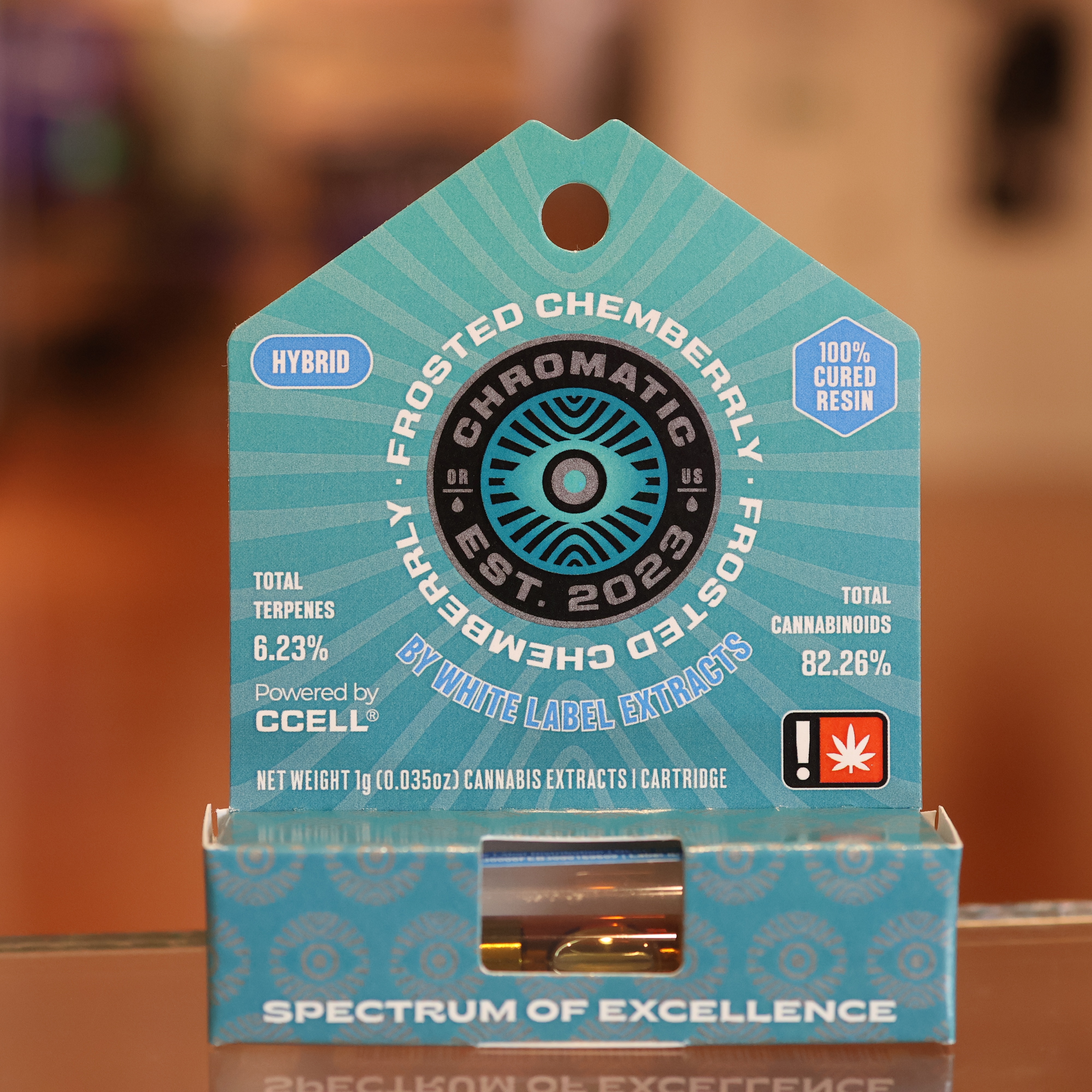Photograph of product: Frosted Chemberrly Cured Resin Cart (Chromatic)