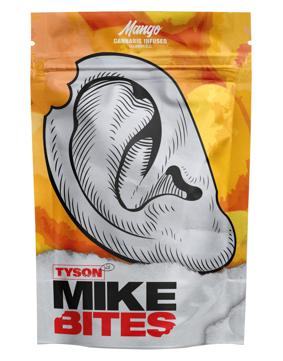 Photograph of product: Tyson - Mikes Bites Mango 100mg Solventless Gummies