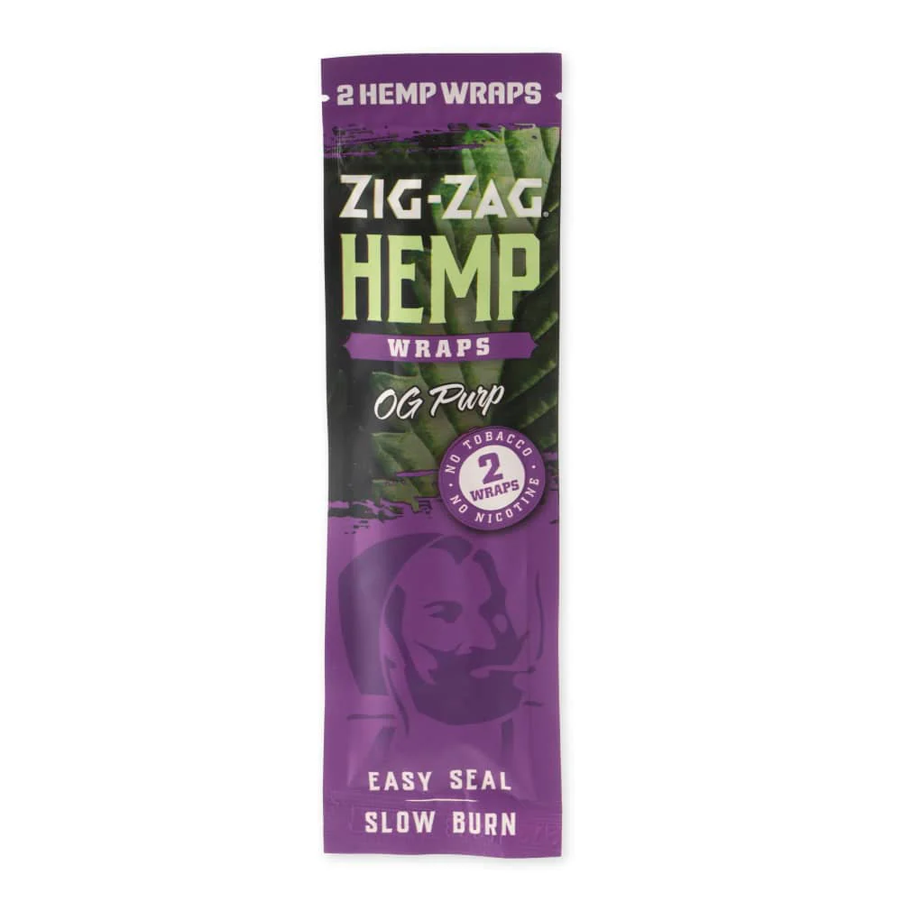 Photograph of product: Zig Zag - Hemp Wraps 2pk - OG Purp