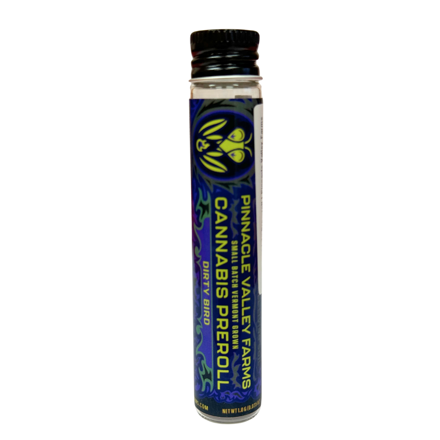 Photograph of Product: Dirty Bird I 1g Pre-roll I Pinnacle Valley Farms
