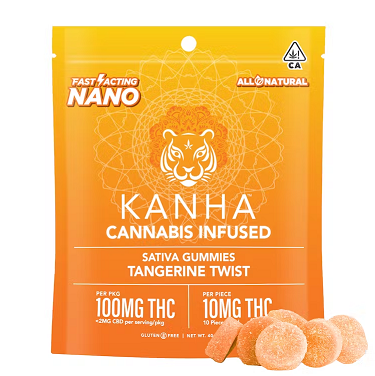 Photograph of product: Kanha Gummies Nano Tangerine Twist