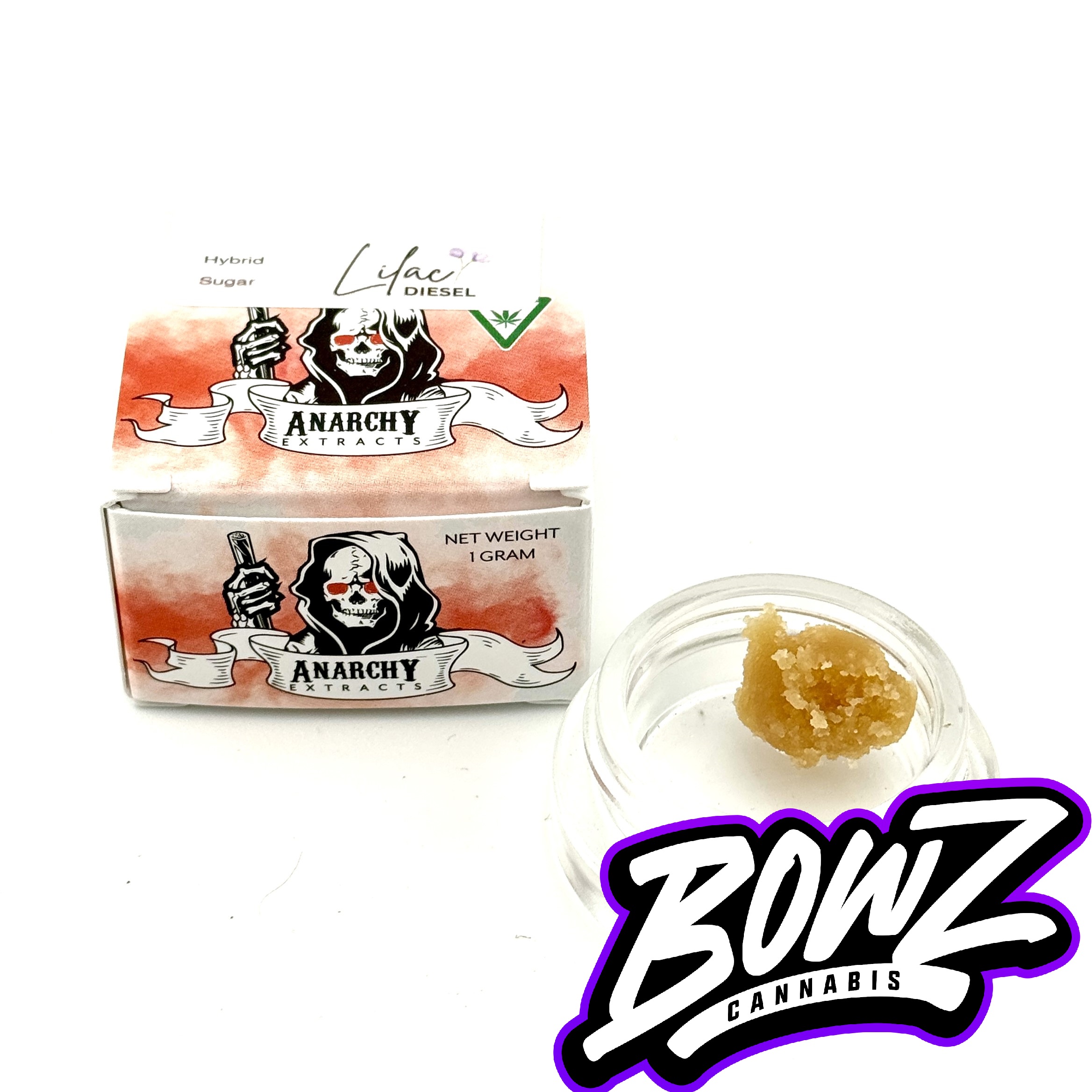 Photograph of product: Anarchy Extracts - Concentrate Sugar - (1g) - Hybrid - ***PEANUT BUTTER BREATH** (8/$50)