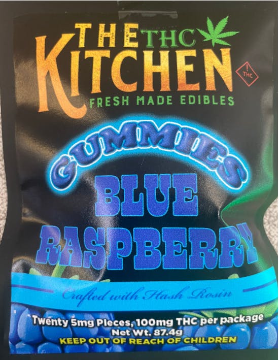 Photograph of product: THE KITCHEN - Blue Raspberry Gummies - 100MG