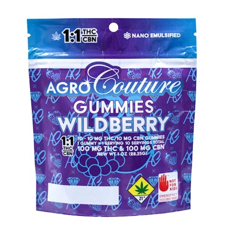 Photograph of product: Agro Couture - CBN Wild Berry 1:1 Gummies 10pk
