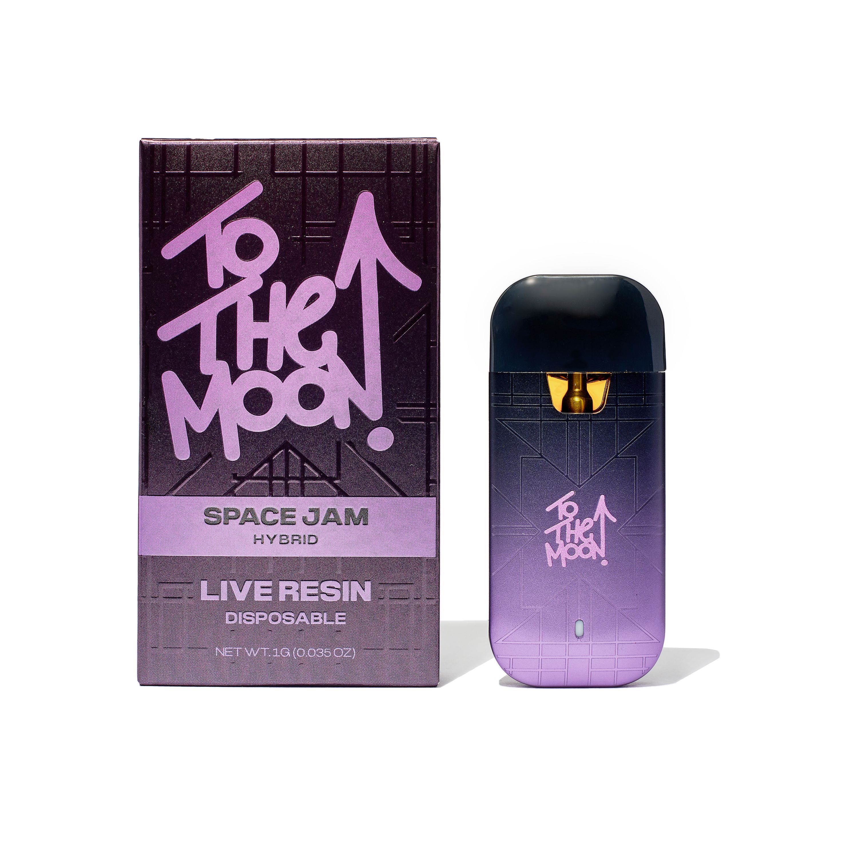 Photograph of product: TO THE MOON | SPACE JAM | LIVE RESIN DISPOSABLE | 1G