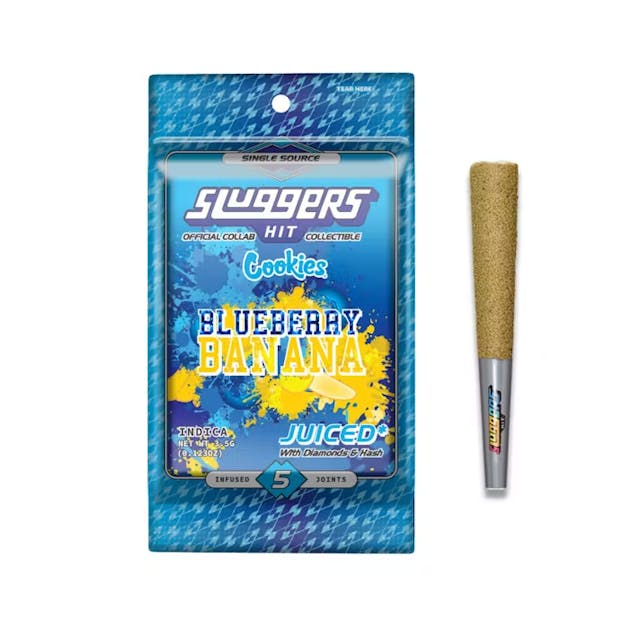 Photograph of product: Blueberry Banana 5pk Prerolls 3.5g - 