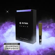 Photograph of product: Rythm Remix - Blueberry Kush - 5pk Infused Pre Roll - 2.5g