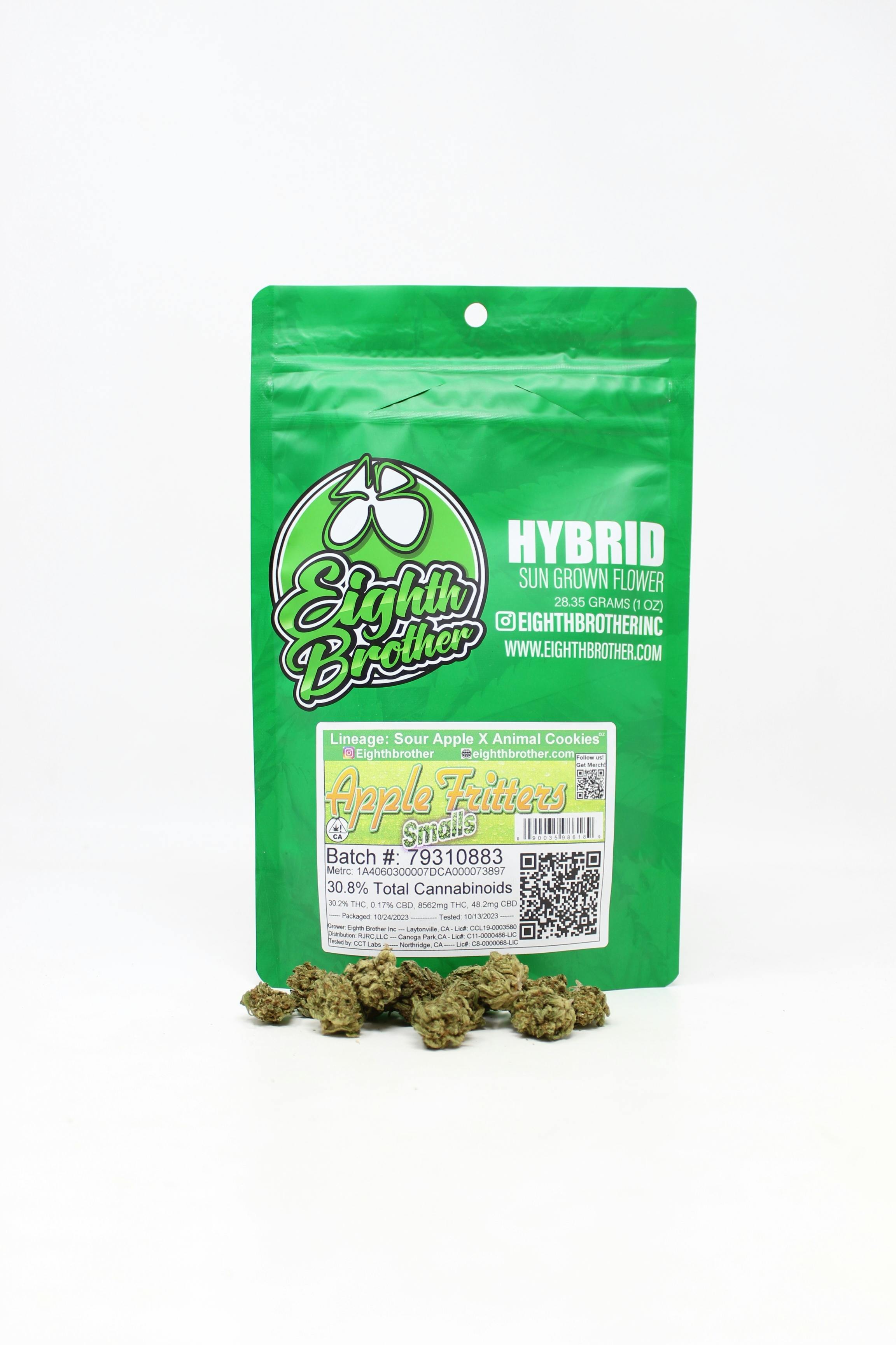 Photograph of product: Eighth Brother - Flower - Apple Fritters - 28G