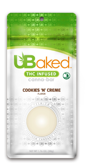 Photograph of Product: Cookies 'N' Cream | Canna Bar | UBaked