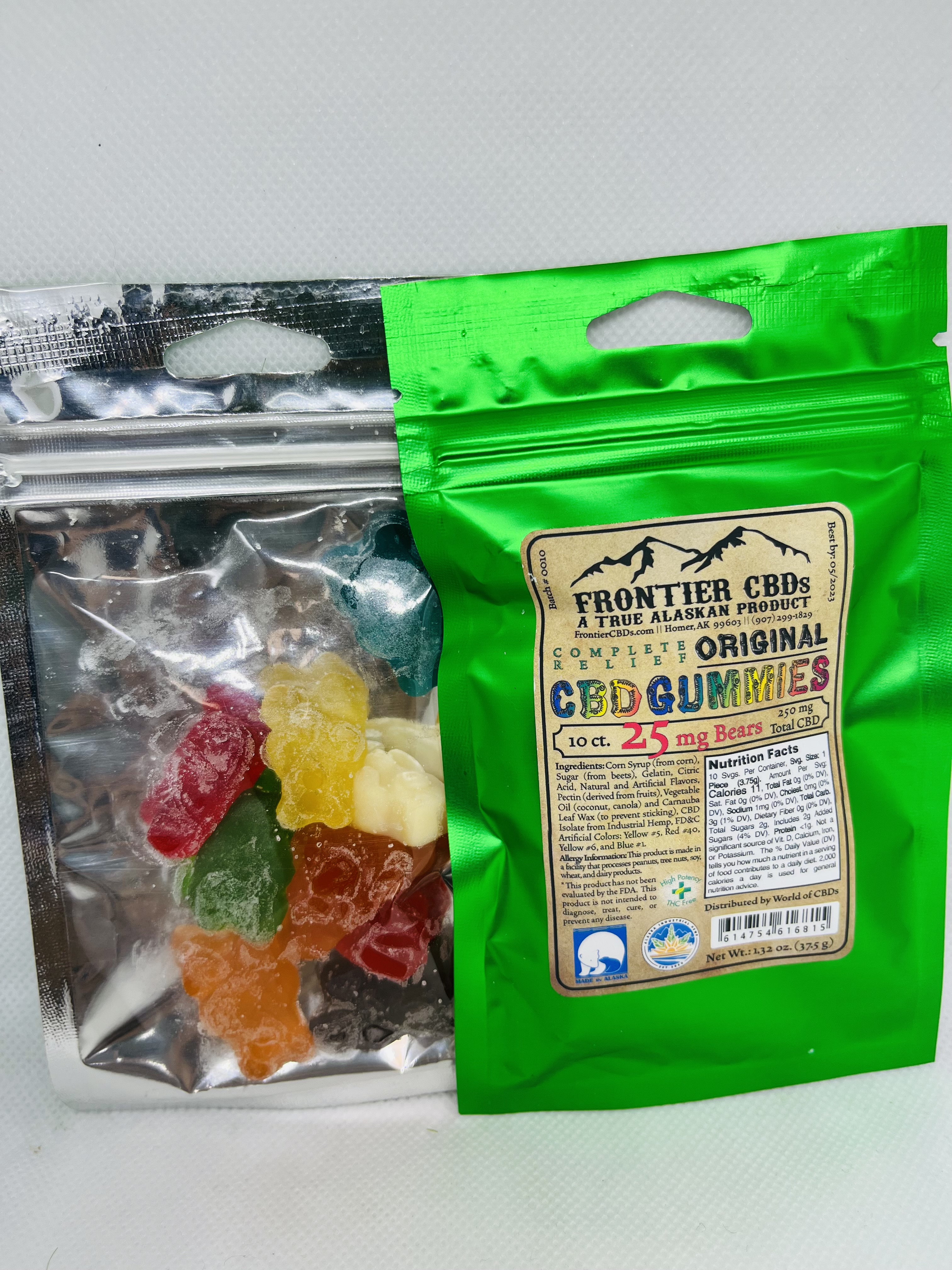 Photograph of product: Orignal CBD Gummy Bears (250mg) 10pk