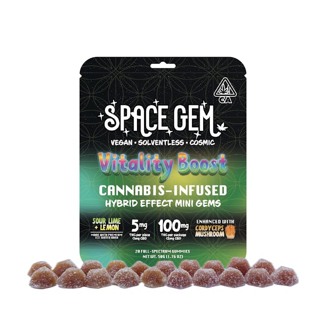 Photograph of product: Space Gem - Hybrid Effect Mini Gems 20pk 100mg TH-oui - 