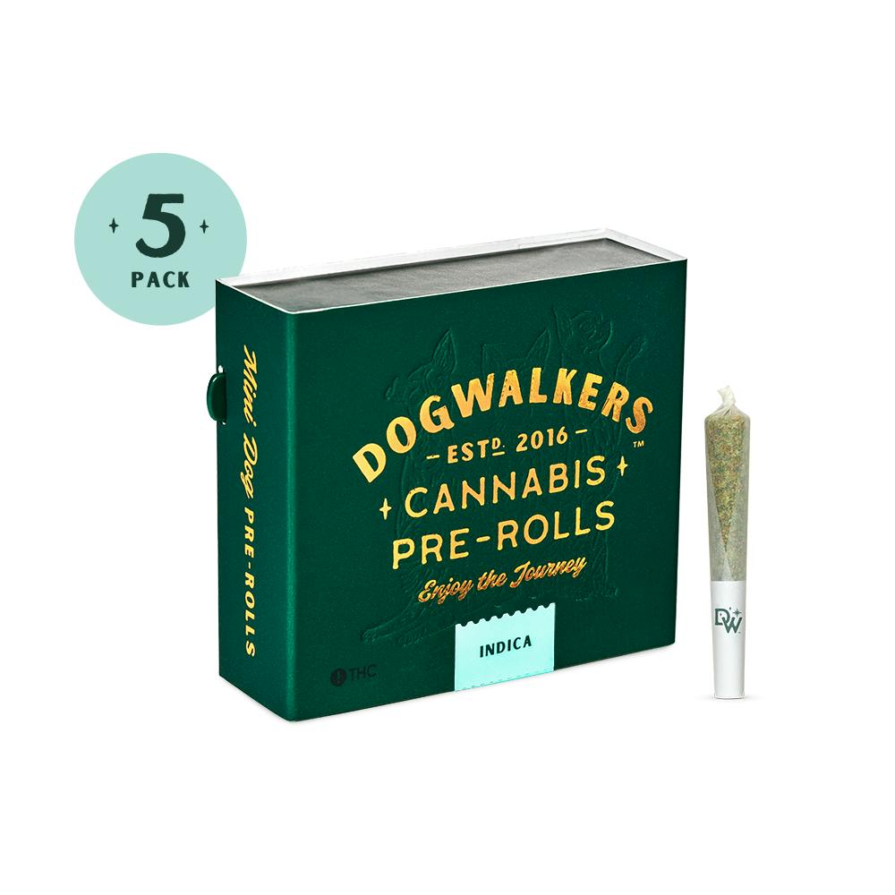 Photograph of product: Dogwalkers - Brownie Scout - 5pk Pre Rolls - 1.75g