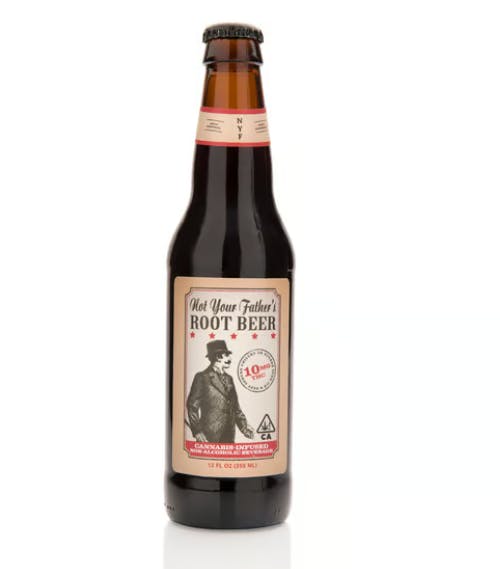 Photograph of product: NOT YOUR FATHERS - ROOT BEER - 16OZ - 100MG - SODA