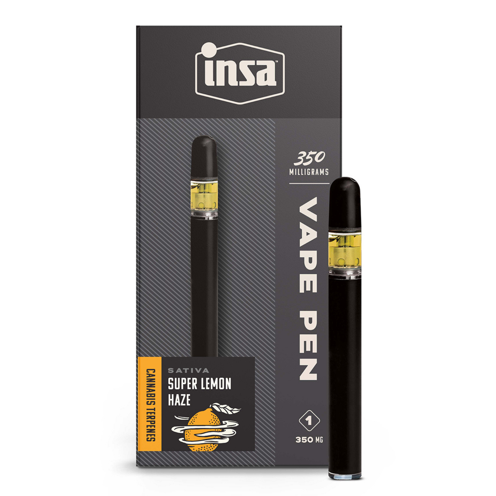 Photograph of product: 350mg Disposable | Super Lemon Haze | INSA