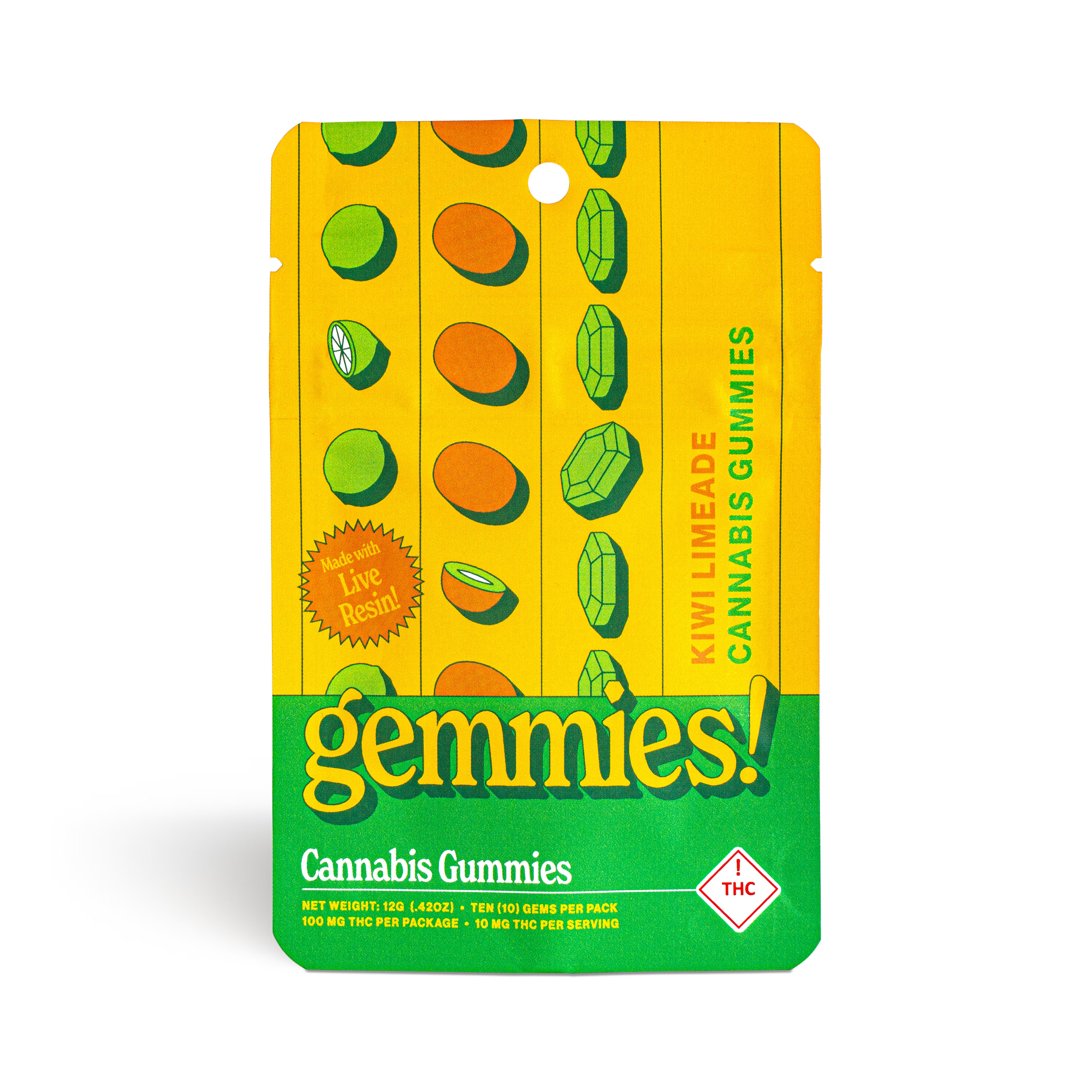 Photograph of product: Kiwi Limeade Gemmies - 100mg