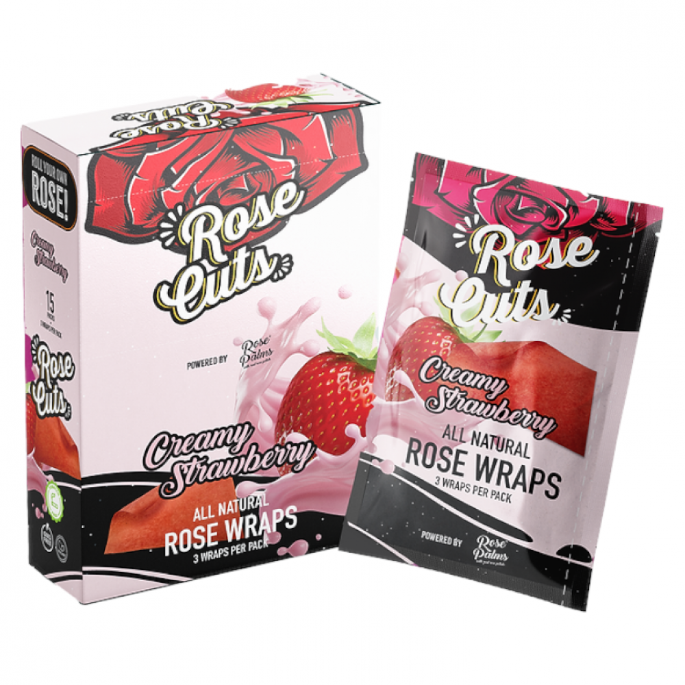 Photograph of product: Rose Cuts Pink Rose Wraps | 3pc