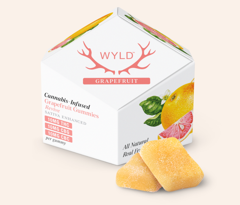 Photograph of product: Wyld | Grapefruit 1:1:1 Thc:Cbd:Cbc + Oui'd   100 Mg   10 Pack