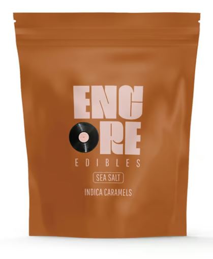 Photograph of product: ENCORE Oui'd SEA SALT 10PK CARAMELS 100MG